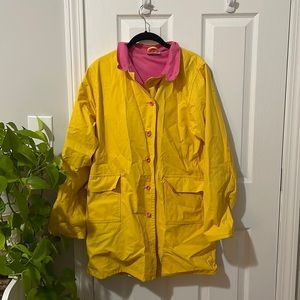 Yellow Rain Coat Size Small